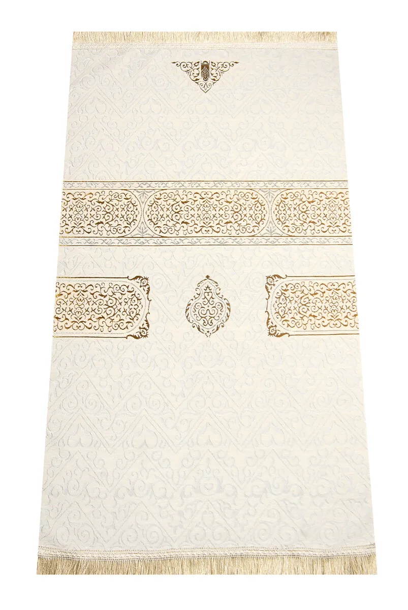 IQRAH Ultra Luxury Kaaba Cover Cream Seccade 10