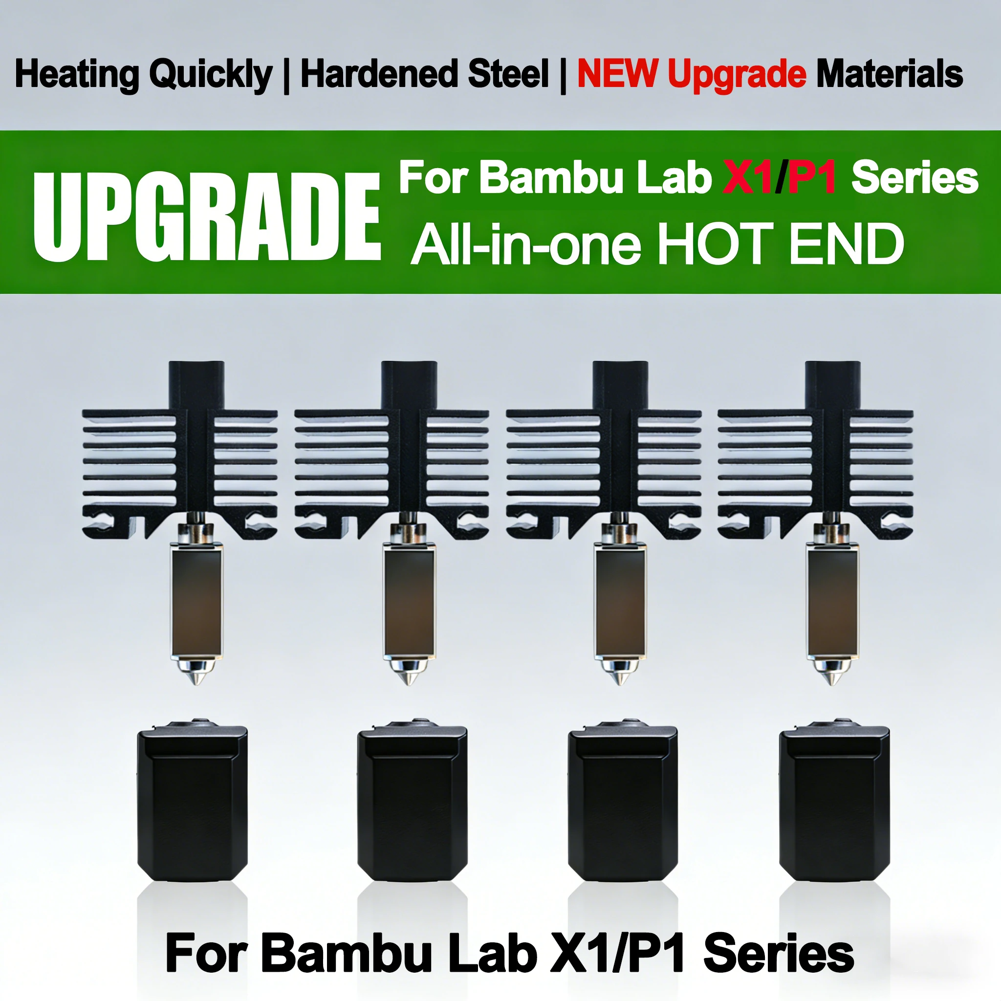 

NEW Hotend Kit For Bambu Lab X1/P1 Series Print Head Upgrade Ceramic bambu lab X1C P1P P1S 3D Printer hotend