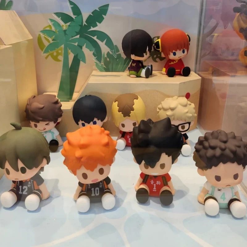 

Горячая подлинная Bandai Potepotte-R Haikyu сидячая поза мини-серия слепая коробка милое коллекционное украшение для рабочего стола подарки на день рождения игрушки