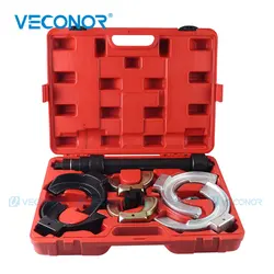 Coil Spring Compressor Interchangeable Monoblock Forks Strut Spring Compressor Extractor Shock Absorber Disassembly Tool Set