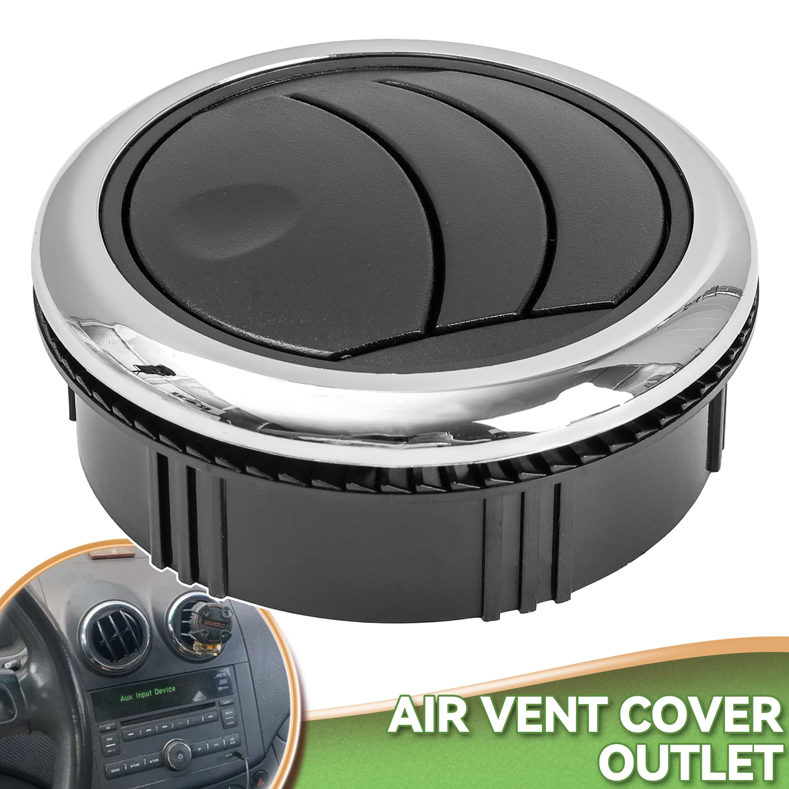 Automotive Air Conditioning Deflector Swivel Vent Grille Round Ceiling for RV Passenger Cars Universal  Air Conditioning Φ87/75