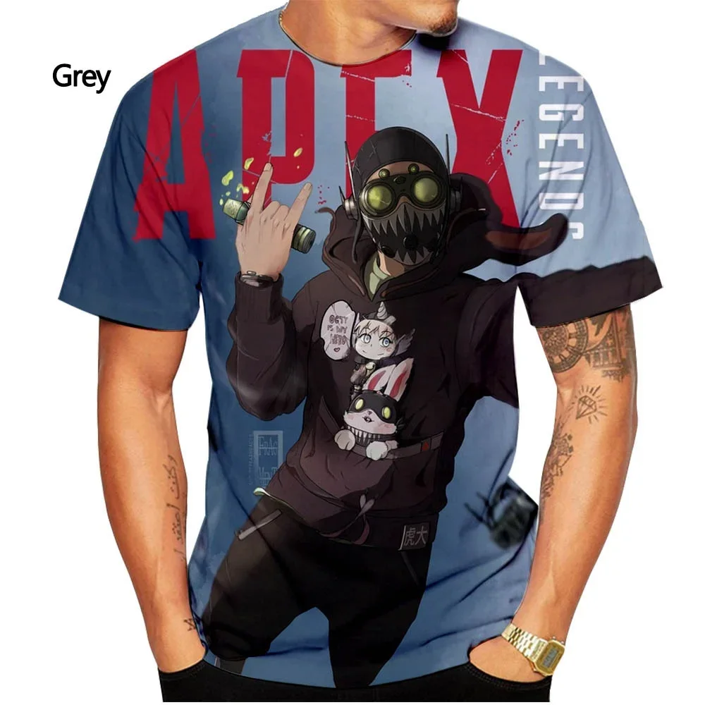 New Fashion Apex T-shirt Da Uomo Leggendario T-shirt Estiva a Maniche Corte T-shirt Casual Da Uomo Con Stampa 3d