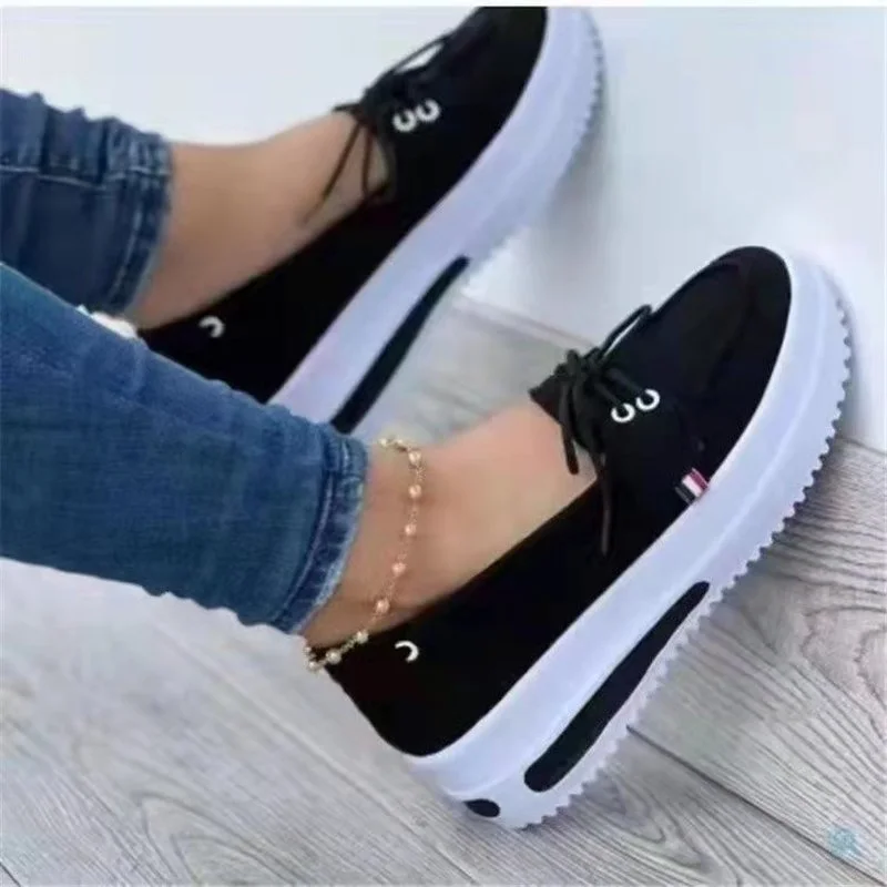 Platform Women\'s Sneakers Fashion Casual Comfortable Slip on Flat White Shoes Women Increase Vulcanize Shoes  Shoes Woman