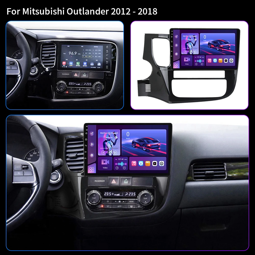 Android 16 Carplay Auto Radio reproductor Multimedia para Mitsubishi Outlander 2012 - 2018 Autoradio GPS estéreo 4G 2din unidad principal 2