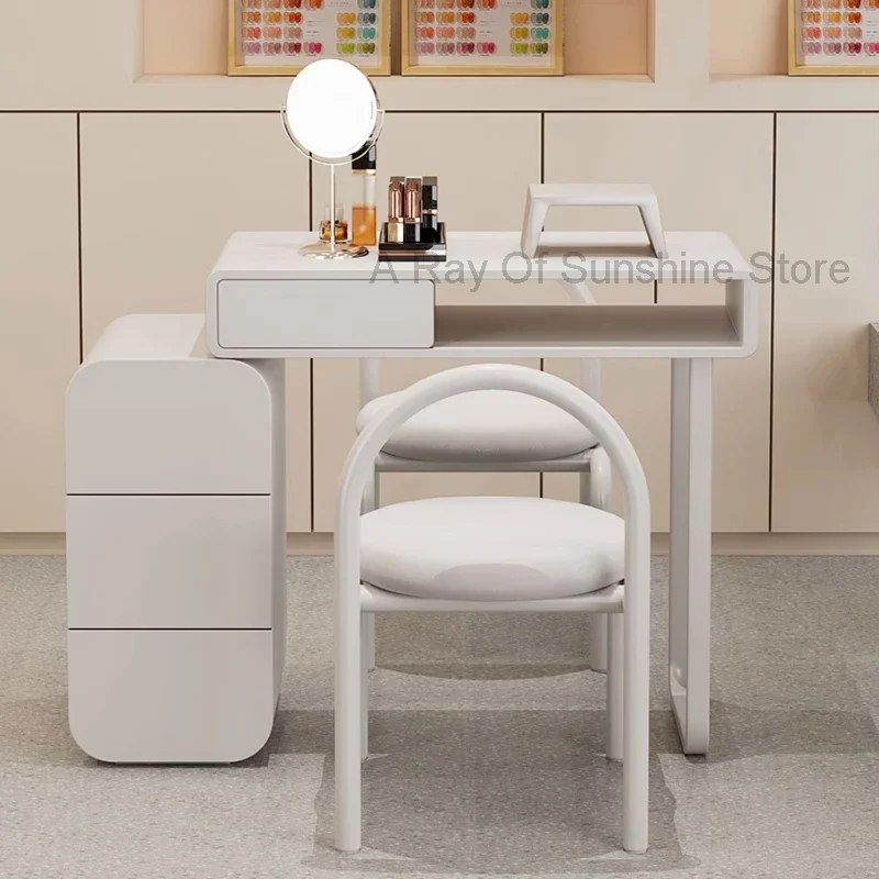 

Luxury Makeup Nail Tables Modern Simple Professional Manicure Nail Tables Office Home Nagel Tafel Beauty Salon Furniture MR50NT