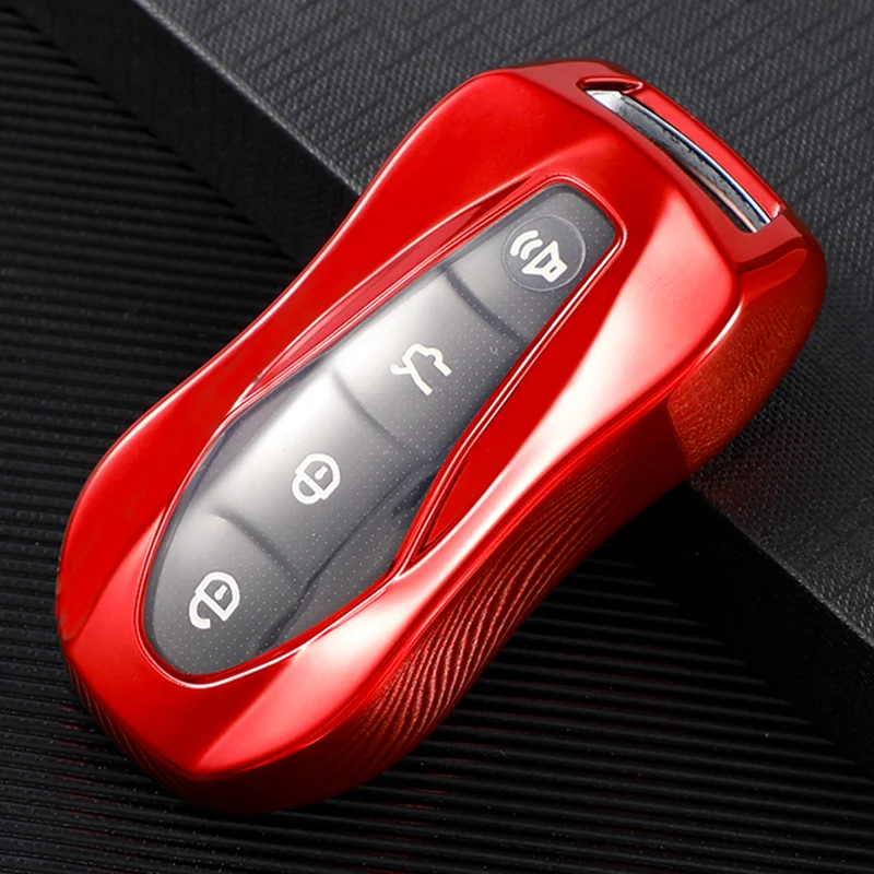 TPU Car Key Case Cover Protector Fob For Geely Atlas Pro Boyue Tugella Azkarra FY11 Emgrand GS X6 SUV EC7 Keychain Accessories