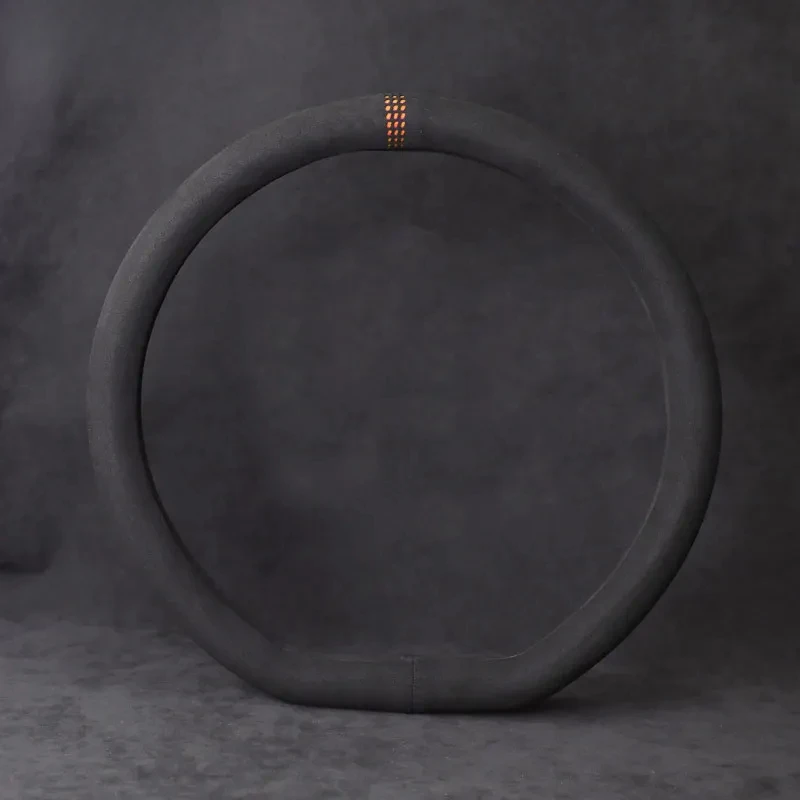 

For Mini Cooper Car Steering Wheel Cover Suede Cover Non-slip Leather For All Seasons Breathable Auto Accessories Decoration