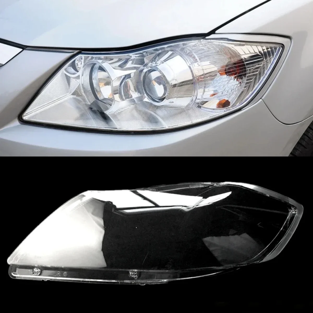 

For Haima Premacy Front Headlamp Cover Transparent Headlight Shell Plexiglass Replace Original Lampshade 2009 2010 2011-2014