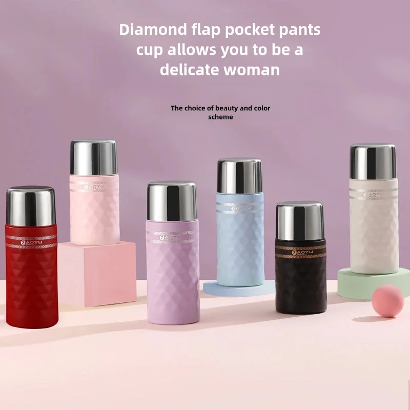 

Accompanying 316 stainless steel thermos cup simple modern lovely vacuum thermos cup pink suitable hot drink cold drink thermos