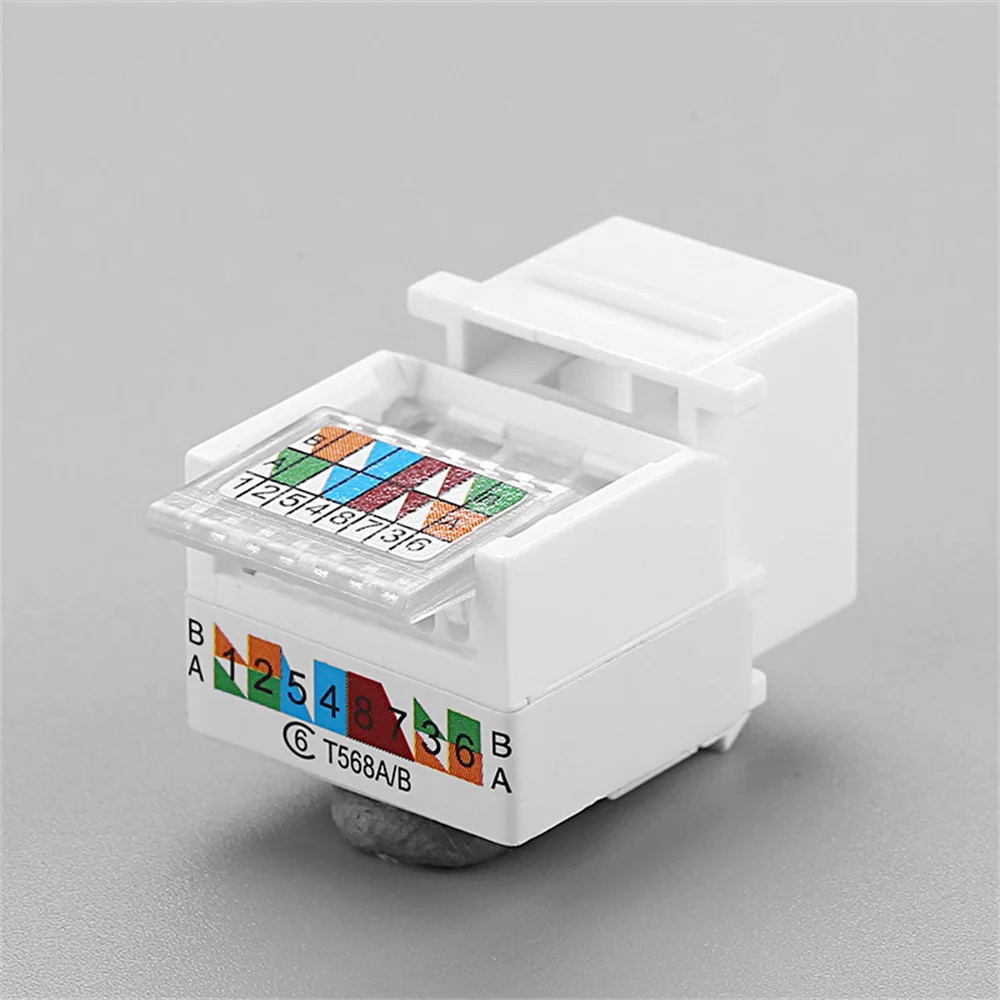 UTP soket informasi konektor RJ45, adaptor Keystone Jack, kabel Outlet Komputer, Alat modul jaringan UTP Gratis RJ45