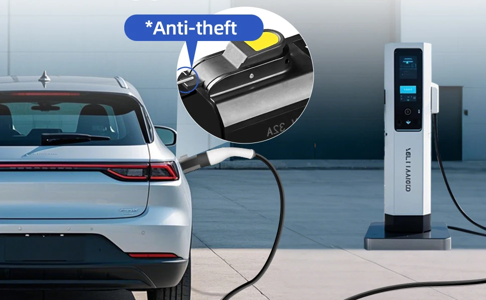 EVqiaoyi Typ2 auf GB/T EV-Adapter 32A 7KW/22KW von IEC 62196-2 Stapel auf GB/T EV-Ladekonverter für chinesische Standardautos – Detail 3