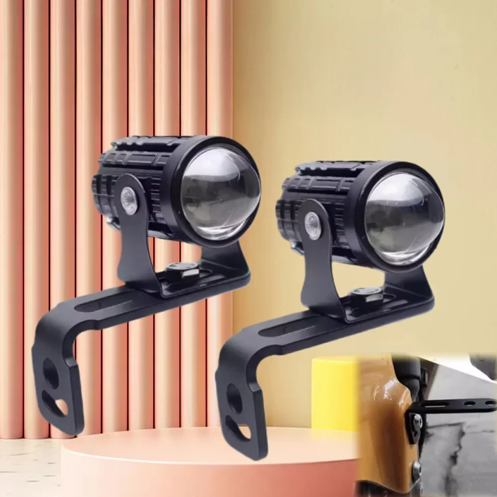 Motorcycle Headlight Mount Bracket Adjustable LED Spot Light Clamp Holder Stable Support for Electric Scooter Motorbike Fog Lamp