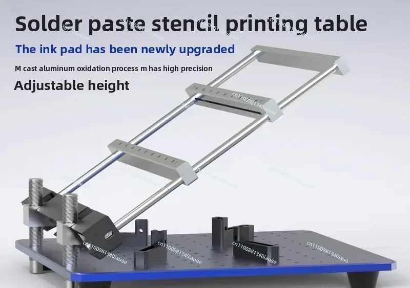 SMT Manual Solder Paste Printing Table PCB Steel Mesh Screen Printing Stencil view 3