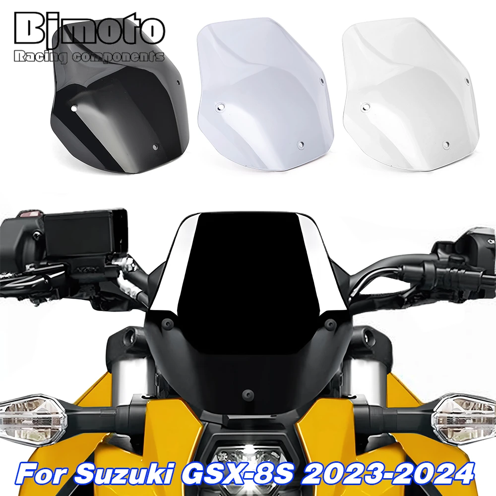 

For Suzuki GSX-8S GSX8S GSX 8S 2023-2024 Motorcycle Windscreen Windshield Wind Deflector