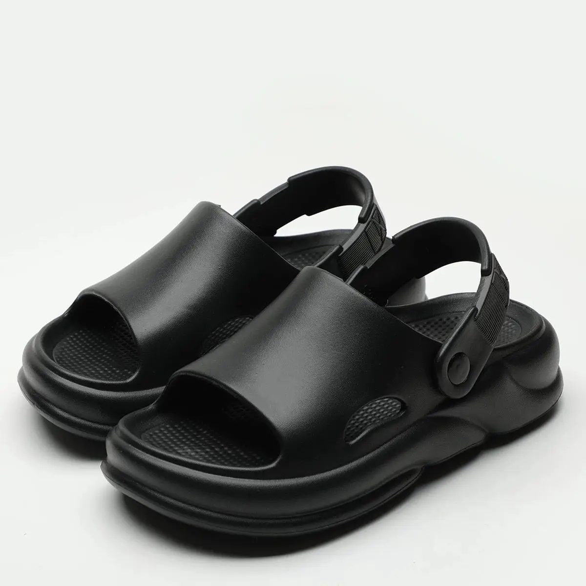 

Summer New Extra Thick Soft Couple Sandals Fashion Simple Outdoor Home Beach Slippers