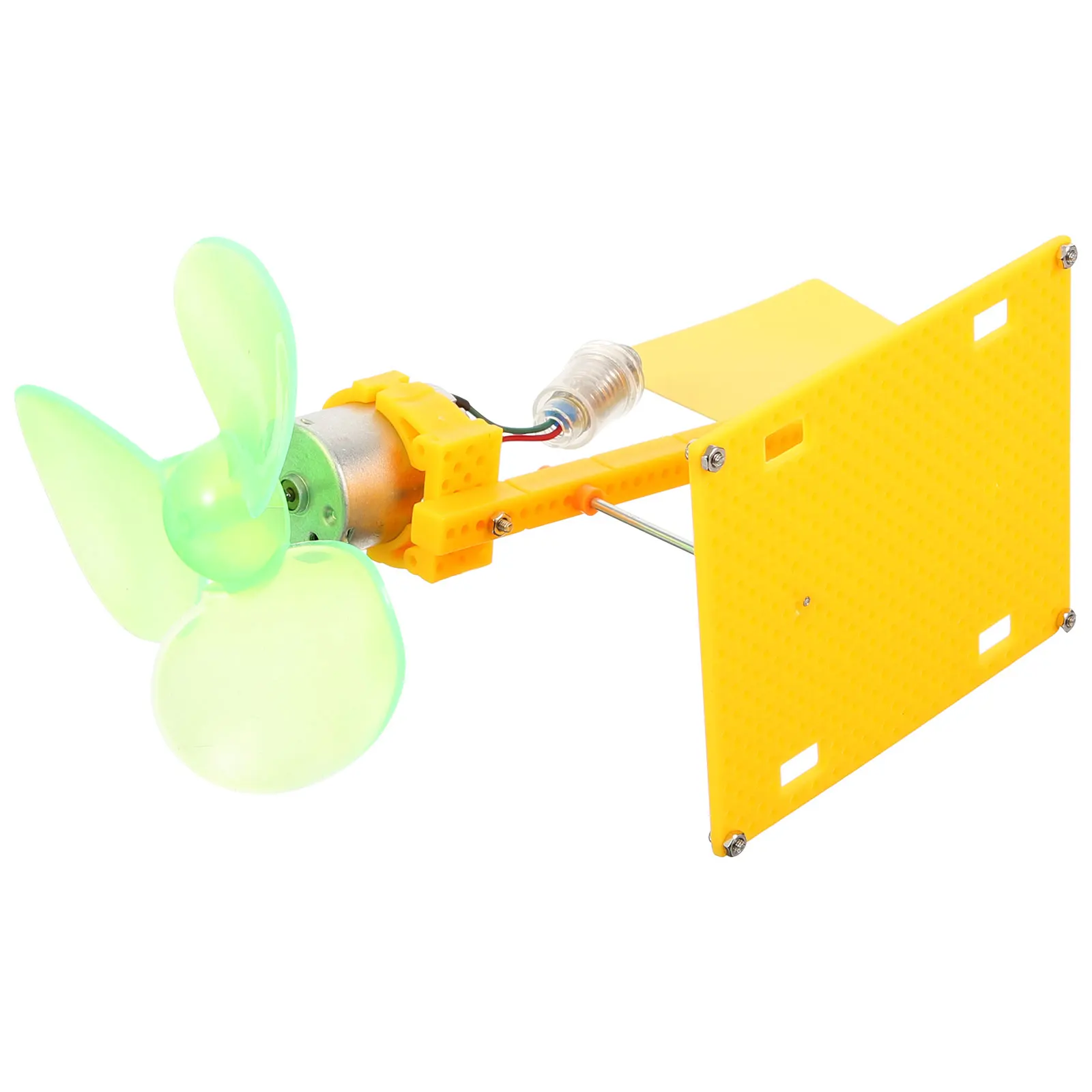 

DIY Wind Generator Mini Turbine Motor DC Science Experiment Small Windmill White Light G007 Toy Educational Kit Physics