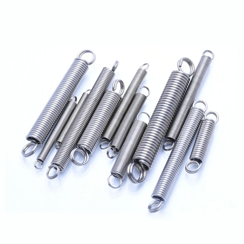 304 Stainless Steel Round Tension Spring Tension Spring Wire Diameter 0.5 0.6mm Outer Dia 5/6/7/8mm Length 20 25 30 35 40-260mm