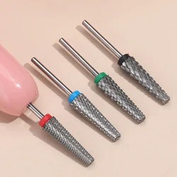 Super Long Cone Nail Drill Bit Carbide Tungsten Steel Milling Cutter For Manicure Nail Art Removal Nail Gel Grinding Head