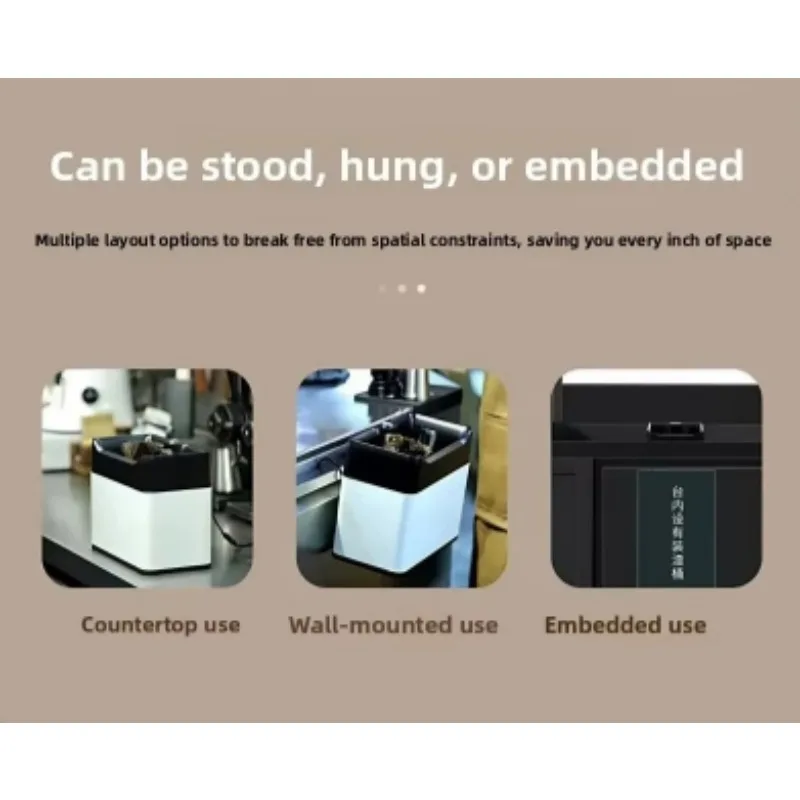 Electric Coffee Portafilter Cleaner, Automatic Coffee Basket Cleaning Machine for Barista Cafe Use