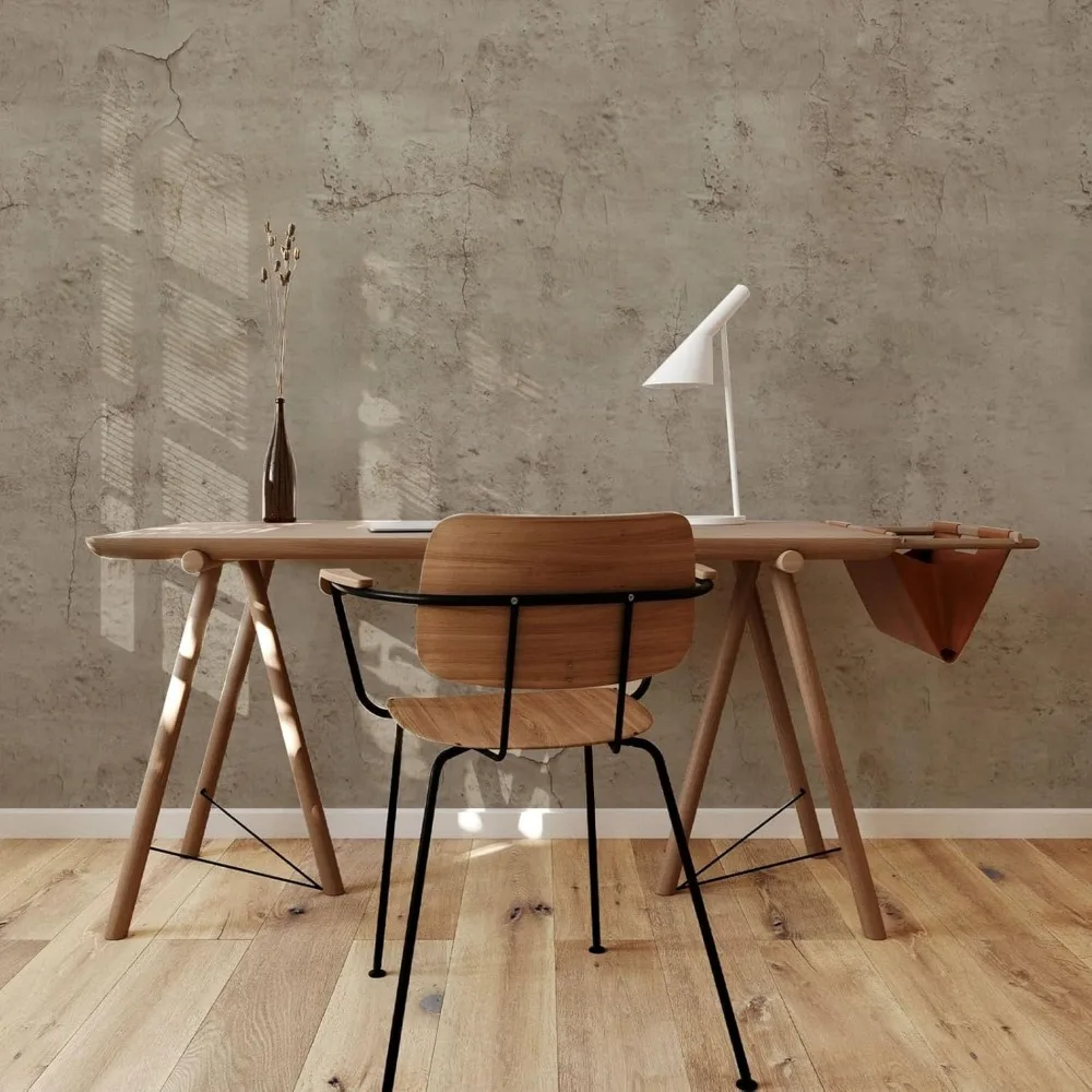 ورق جدران بمظهر خرساني ثلاثي الأبعاد، بيج غير لامع، قابل للتقشير واللصق، 23.6 بوصة × 720 بوصة، سهل التطبيق، شركة جدارية مزخرفة تدوم طويلاً