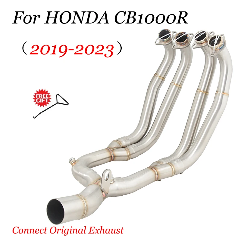 Slip On For HONDA CB1000R 2019 2020 2021 2022 2023 Motorcycle Full Exhaust Escape Moto Front Link Pipe Connect Original Muffler