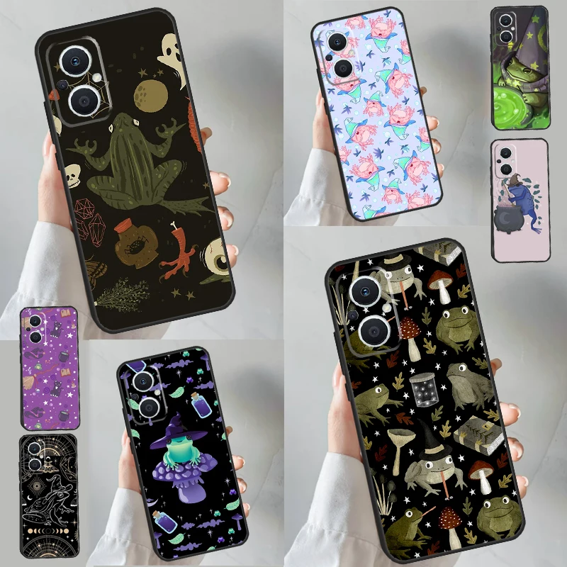 Чехол «Ведьма-лягушка» для OPPO Reno 11 11F 13 12 F 8T 7 8 10 Pro OPPO Find X8 X6 Pro X3 X5 Lite Cover Coque