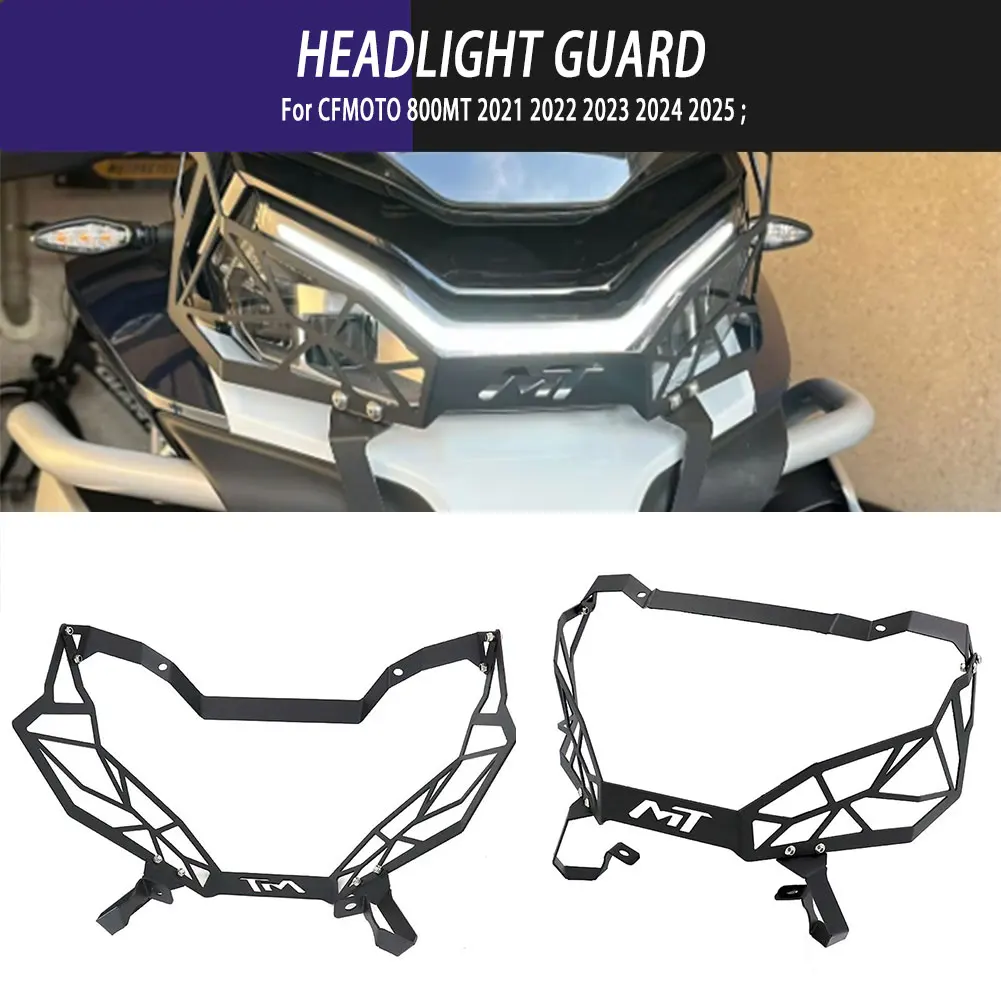 

For CFMOTO 800MT 2021 2022 2023 2024 2025 Motorcycle Accessories Headlight Guard Protector Headlamp Grill Protection Cover