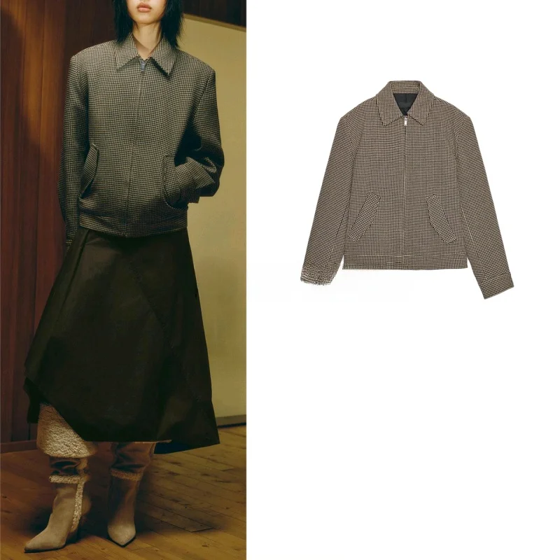 

Winter New Women's Zipper Closure Collar Long Sve Padded oulder Pilot Jaet Coat Casual Sle ort Length Polyester Fiber