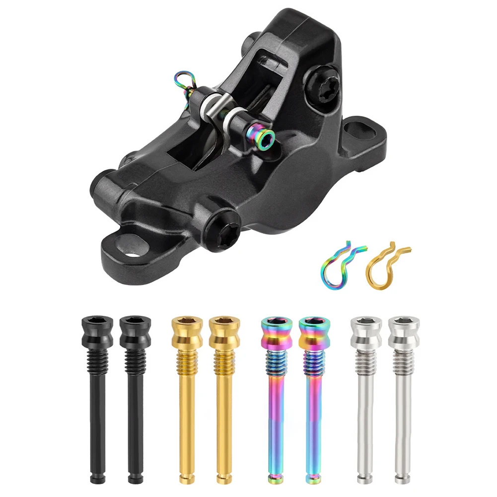 New Bicycle Disc Brakes Caliper Titanium Alloy Fixing Bolts Bicycle Disc Brake Pad Ultralight Mount Screws Cycling Accessories