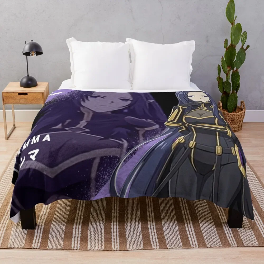 Gamma ガンマ The Eminence in Shadow Throw Blanket Bed linens Shaggy Decorative Throw Blankets