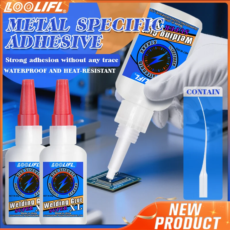 Metal glue, transparent fast drying formula for industrial and electronic maintenance, transparent fast drying formula for industrial, automobile and electronic maintenance-fast bonding with other materials.