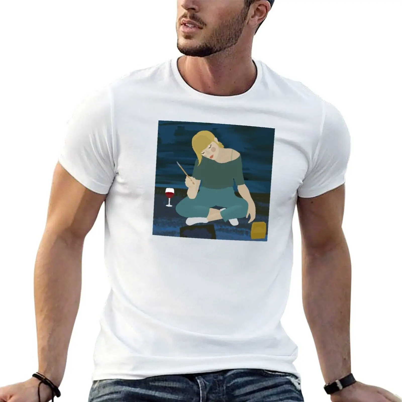 Blue Room T-Shirt printed t shirts for man black cotton t-shirt plain for man package t shirt man casual T-shirt