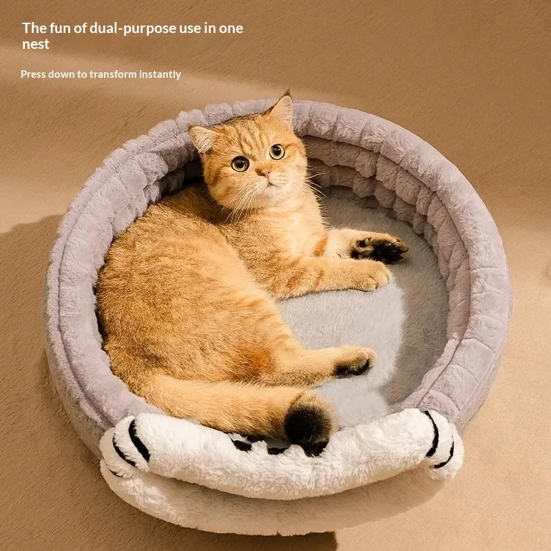 Cat Nest Winter Warm Closed Cat Four Seasons Universal Security Avoidance Nest Kitten Pet Nest Winter Cat Bed