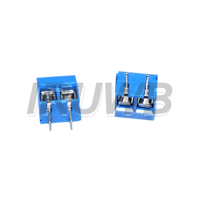 5mm PCB Screw Terminal Block KF301 2 Pin 3 Pin Wire Connector Straight Needle Blue KF301-2P KF301-3P