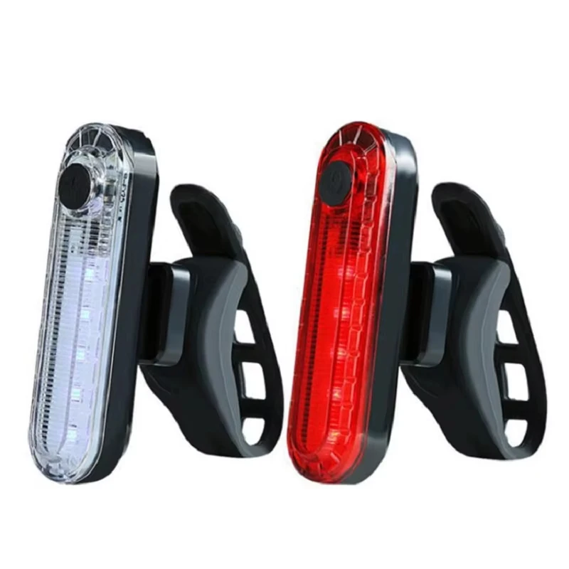 Rear Bike Tail Light USB Rechargeable Red Ultra Bright Taillights Fit On Bicycle Easy to Install for Cycling Safety