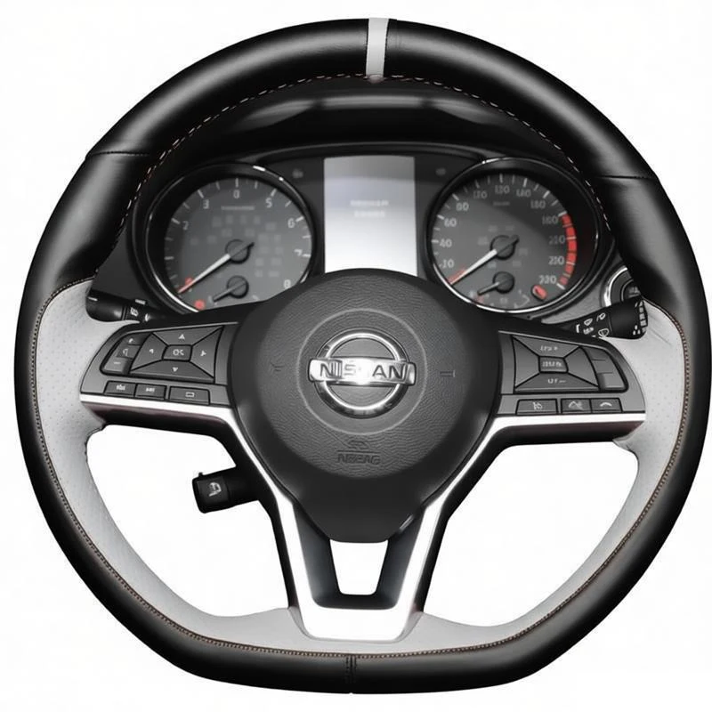 Interior Leather Car Steering Wheel Covers for Nissan Sylphy‌ Sentra‌ Qashqai 2020-2025 Kicks X-trail 2017-2021 Teana 2020 2022
