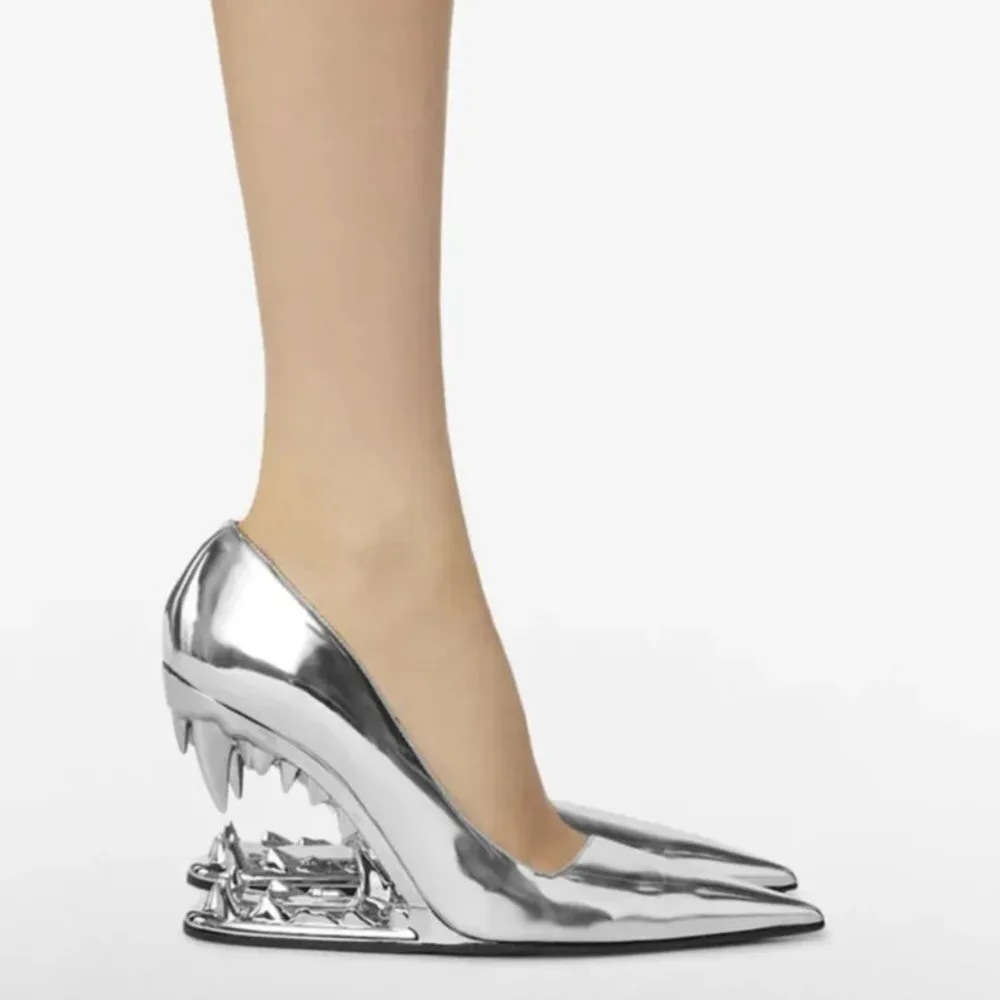 Women Pumps 2026 Pointy Toe High Heel Tooth Heels Pumps Sandals Ladies Fashion Show Shoes