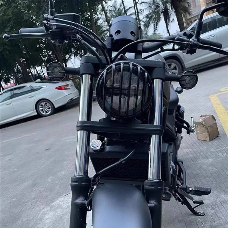 AASS-2X Motorcycle Headlight Grill Cover For Honda Rebel CM500 CMX 300 500 2020-2021