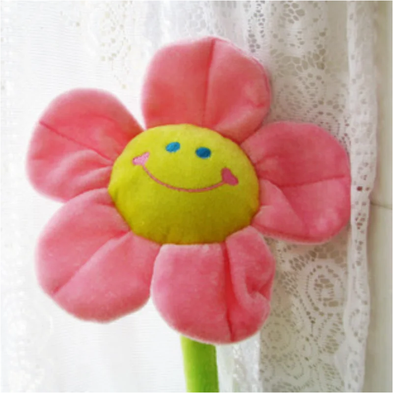 Big Plush Toy Sun Flower Bendable Suffed Toys Smile Face Gift Curtain Buckle Sunflowers Tanabata Wedding Bouquet Gifts 43#