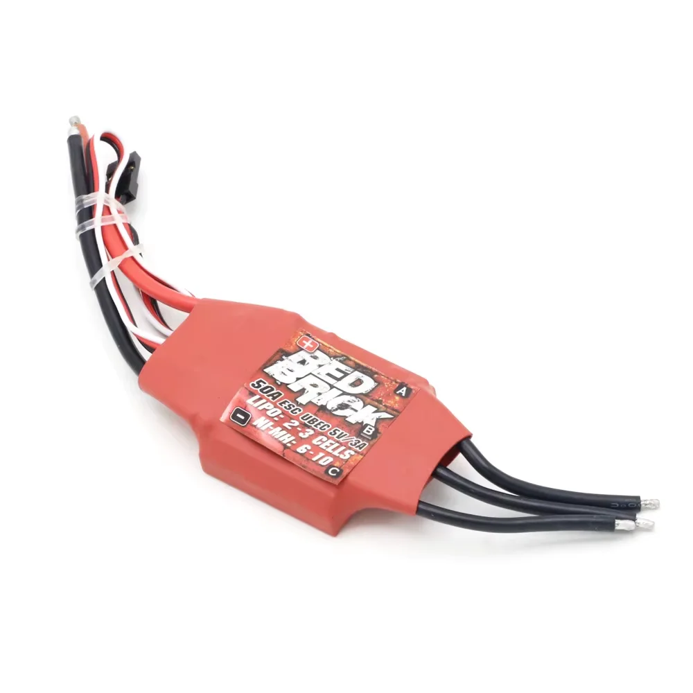 Red Brick Brushless ESC Electronic Speed Controller for RC FPV Multicopter Drone 50A-200A 5V/3A 5V/5A BEC Plastic Material