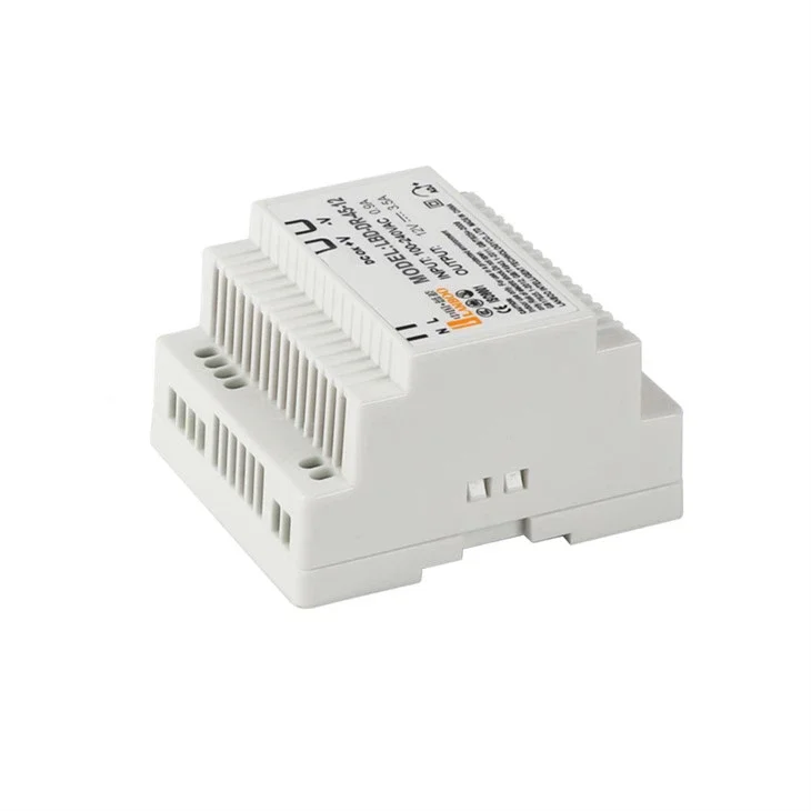 DR Series 45/60W 12/24V Switching Power Supply, High-Efficiency, Suitable for Intelligent Buildings