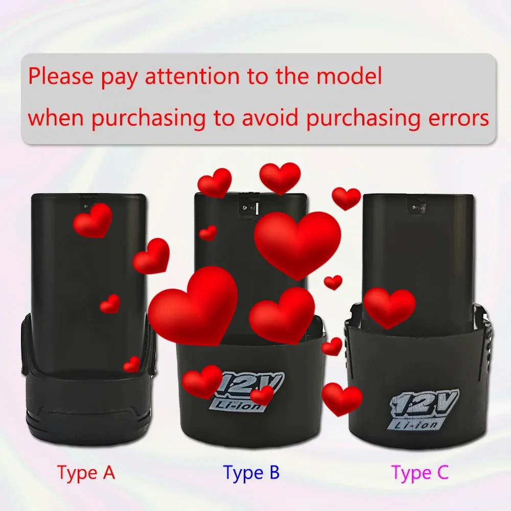 

New Universal 12V 6200mah Rechargeable Battery Lithium-Ion for Electric Screwdriver Pistol Drill Mini Angle Grinder Tool