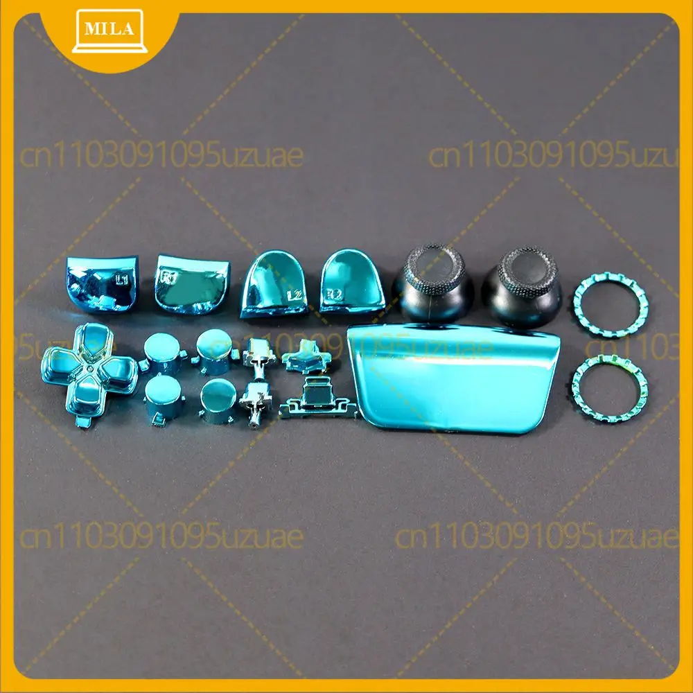Electroplated Full Set Buttons For PS5 Controller, Color Replacement Button Parts For PS5 Gamepad