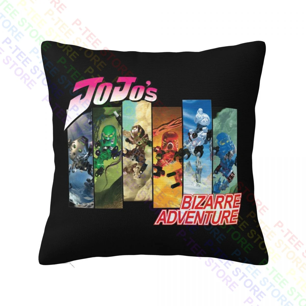 Spring Jojo'S Bizarre Adventure-Bionicle Toa Mata Throw Pillow Cover Pillowcase Bedding Breathable Skin-Friendly