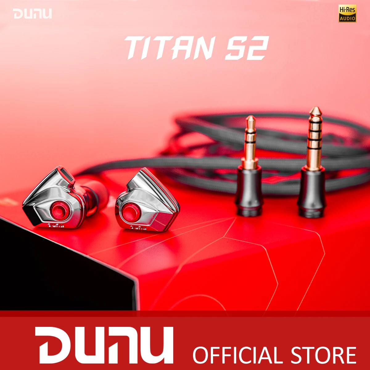 DUNU Titan S2 Dual-Chamber Dual-Magnetic Circuit Hochleistungs-Dynamik-In-Ear-Kopfhörer 0,78 2Pin