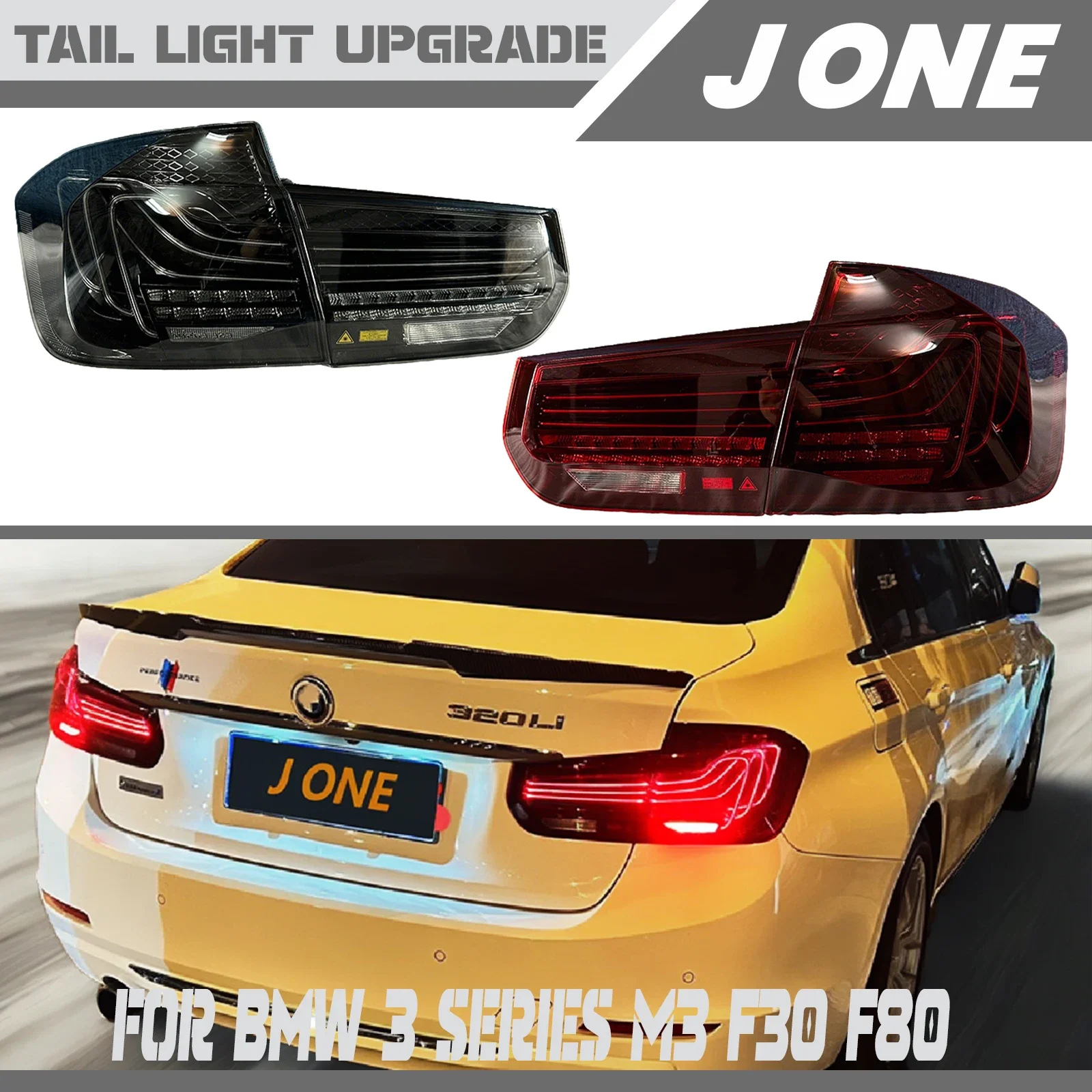 

Модернизированные лазерные задние фонари CSL для BMW 3 серии M3 (F30/F80) 2012-2019, совместимы с 316/320/328/330/335, Plug and Play