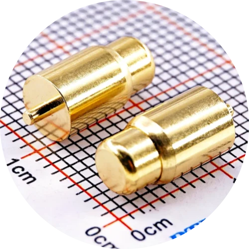 2/5 Stück federbelasteter Steckverbinder, Außendurchmesser 5,5 mm, Hochstrom-Pogo-Pin, 1 A, 2 A, 4 A, 5 A, 20 A, Batteriedadel-Testsonde, vergoldet – Detail 4