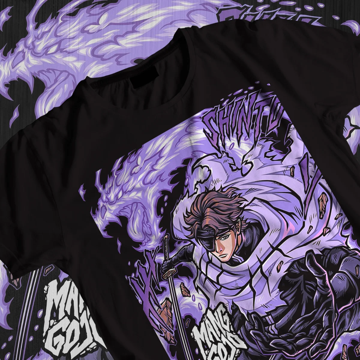 

Красочная футболка с принтом лица аниме для фанатов подростков