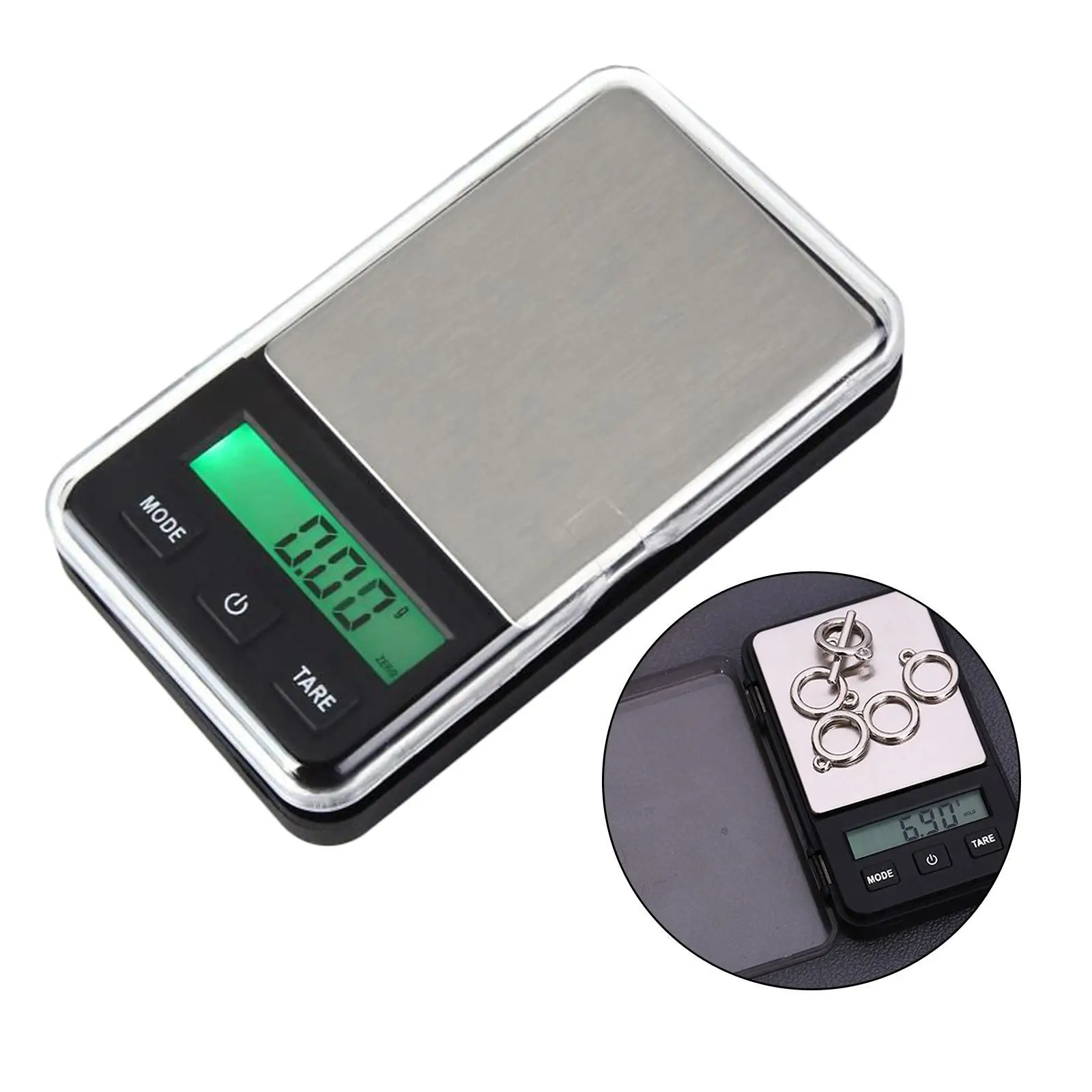 Digital Scales Portable Micro Precision Scale, Lab Carat Powder Scale Jewellery