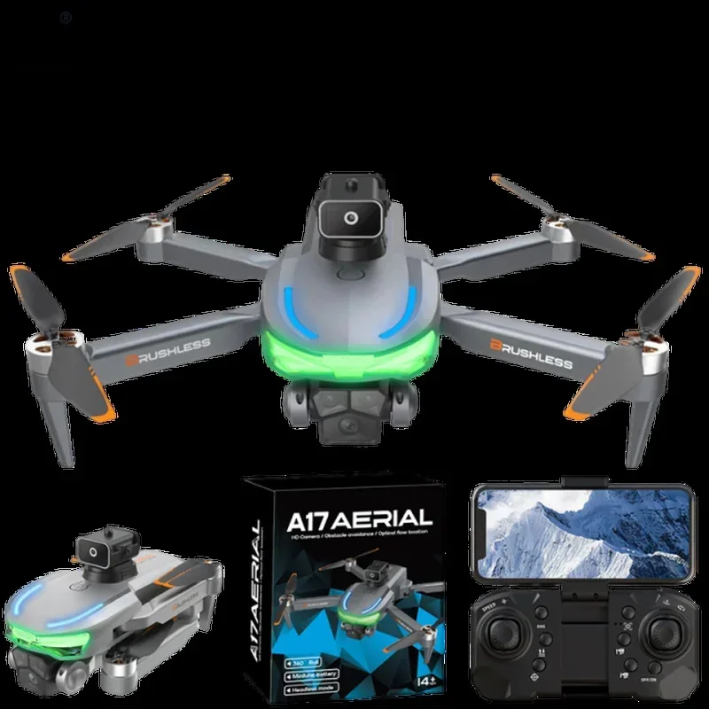 

A17 4K Dual Camera GPS Drone w/ 360° Obstacle Avoidance, Auto Return, Foldable RC Quadcopter, WiFi FPV & Long Flight Time